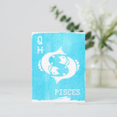 Carte Postale Panneau étoile Queen Pisces Horoscope Zodiac Anniv (Debout devant)