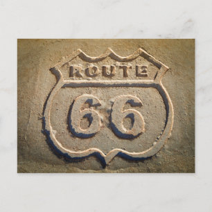 Carte Postale Panneau historique de la route 66, Arizona