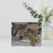 Carte Postale Panneau indicateur Rum Point Grand Cayman (Debout devant)