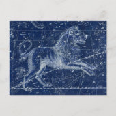 Carte Postale Panneau Leo Zodiac Illustration Vintage (Devant)