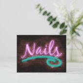 Carte Postale Panneau Neon Nails (Debout devant)