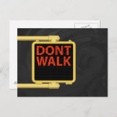 Carte Postale Panneau piéton New York (Devant / Derrière)