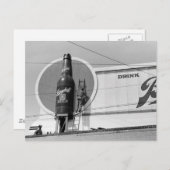 Carte Postale Panneau publicitaire de la bière, 1940 (Devant / Derrière)