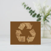 Carte Postale Panneau Recyclage Brown (Debout devant)