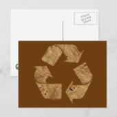 Carte Postale Panneau Recyclage Brown (Devant / Derrière)