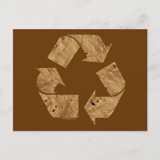 Carte Postale Panneau Recyclage Brown (Devant)