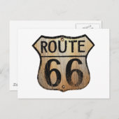 Carte Postale Panneau Route 66 - Produits multiples (Devant / Derrière)