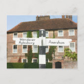 Carte Postale Panneau routier à Little Missenden, Buckinghamshir (Devant)