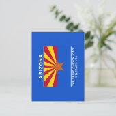 Carte Postale Panneau routier Arizona - USA (Debout devant)