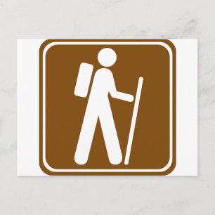 Carte Postale Panneau routier randonnée
