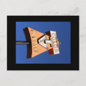 Carte Postale Panneau Style néon élevé (Devant)