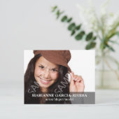 Carte Postale Panneau transparent Acteur double casque (Debout devant)