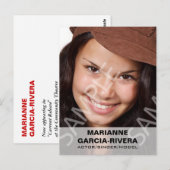 Carte Postale Panneau transparent blanc Capteur de l'acteur (Devant / Derrière)