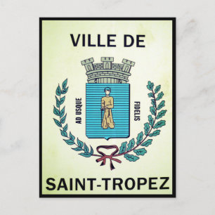 Carte Postale panneau ville saint-tropez
