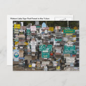 Carte Postale Panneau Watson Lake Post (Devant / Derrière)