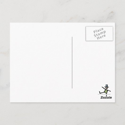 Carte Postale Panneaux bleus (Dos)