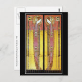 Carte postale : Panneaux brodés par Margaret Macdo (Devant / Derrière)