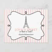 Carte Postale Panneaux Buffet Paris Candy Rose (Devant)