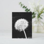 Carte Postale Panneaux de flux de fleur de Dandelion de l'été (Debout devant)