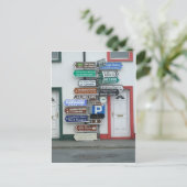 Carte Postale Panneaux de rue irlandais (Debout devant)