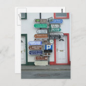 Carte Postale Panneaux de rue irlandais (Devant / Derrière)