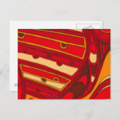 Carte Postale Panneaux orange Abstraits (Devant / Derrière)