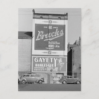 Carte Postale Panneaux publicitaires peints, 1938