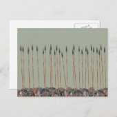 Carte Postale Panoplie - Champ de lances à hoplite grecques (Devant / Derrière)