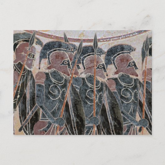 Carte Postale Panoplie - Hoplites se formant (Devant)