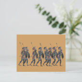 Carte Postale Panoply- Des piquets grecs anciens en mouvement (Debout devant)