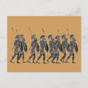 Carte Postale Panoply- Des piquets grecs anciens en mouvement