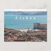 Carte Postale Panorama à Lisbonne. (Devant)