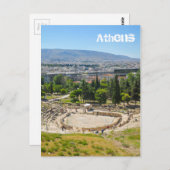 Carte Postale Panorama d'Athènes, Grèce (Devant / Derrière)