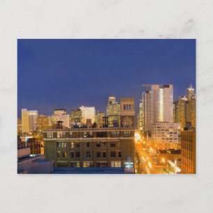 Carte Postale panorama de Chicago, Illinois, pris depuis West Lo