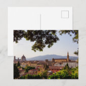 Carte Postale Panorama de Florence, Italie (Devant / Derrière)