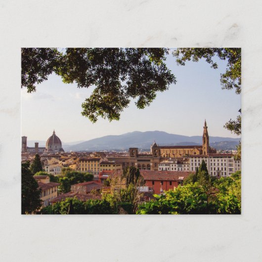 Carte Postale Panorama de Florence, Italie (Devant)