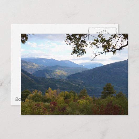 Carte Postale Panorama de la Calabre (Devant / Derrière)