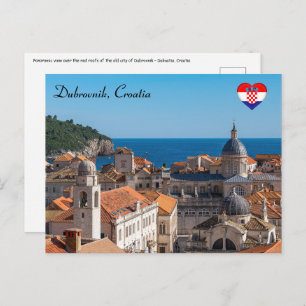 Carte Postale Panorama de la ville de Dubrovnik - Croatie