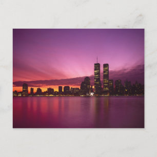 Carte Postale Panorama de Manhattan et fleuve Hudson, New York,
