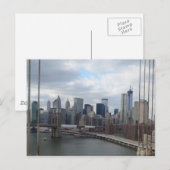 Carte Postale panorama de Manhattan New York (Devant / Derrière)