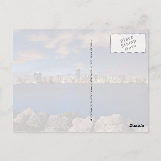 Carte Postale Panorama de Miami Skyline (Dos)