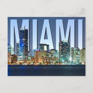 Carte Postale Panorama de Miami Skyline