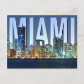 Carte Postale Panorama de Miami Skyline (Devant)