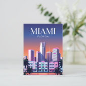 Carte Postale Panorama de Miami USA (Debout devant)