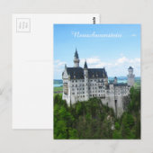 Carte Postale panorama de Neuschwanstein (Devant / Derrière)