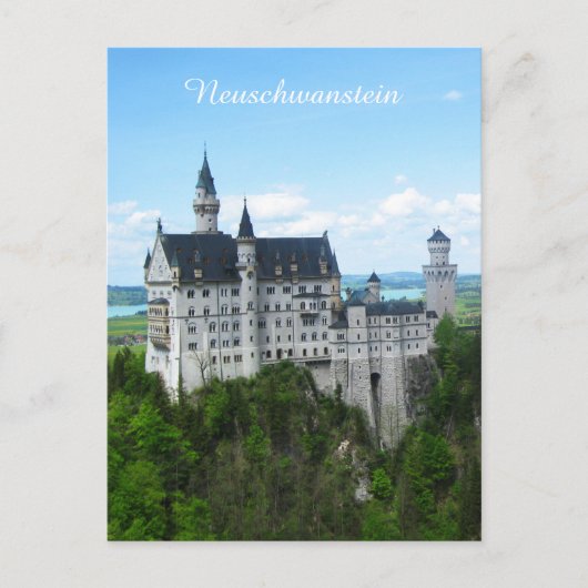 Carte Postale panorama de Neuschwanstein (Devant)