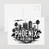 Carte Postale Panorama de Phoenix Arizona (Devant / Derrière)