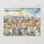 Carte Postale Panorama de Podgorica Monténégro (Devant)