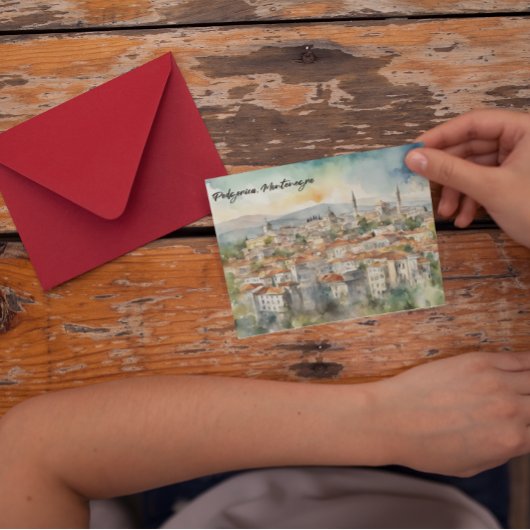 Carte Postale Panorama de Podgorica Monténégro