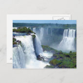 Carte Postale Panorama des chutes d'Iguazu du Brésil (Devant / Derrière)